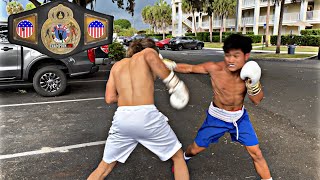 LIL CRACRA VS UKRAINIAN FIGHTER (DEFENDING BOXING BELT)