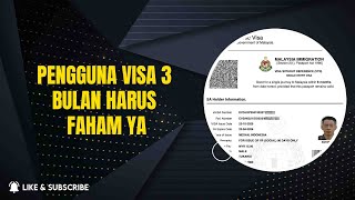 BOLEH SAMBUNG BERAPA KALI UNTUK VISA 3 BULAN .