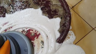 Pranie dywanu ekstremalnie zabrudzonego, włos stanął po praniu a brud znikł, zobacz efekt przed i po