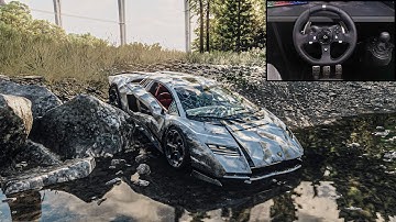 Rebuilding Lamborghini Countach LPI 800-4 | Need for Speed Unbound | Steering Wheel Gameplay