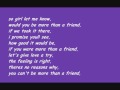 Stevie Hoang - More Than A Friend /w lyrics
