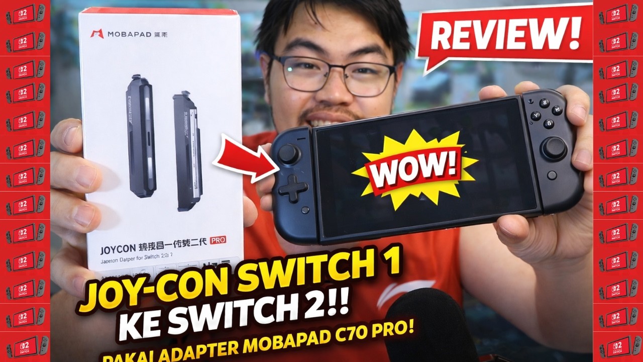 MAIN SWITCH 2 PAKE JOYCON SWITCH 1, EMANG BISA? 😮| REVIEW MOBAPAD C70 PRO