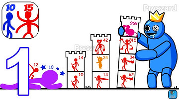 Stick Hero: Mighty Tower Wars - Gameplay Walkthrough Part 1 Level 1-30 Stickman Army (Android, iOS)