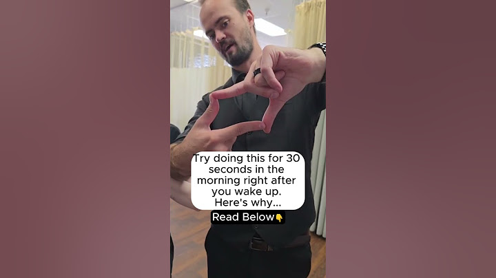 Try doing this after you wake up for 30 seconds