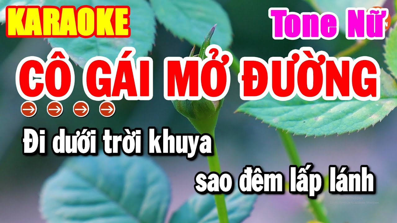 Cô Gái Mở Đường Karaoke Nhạc Sống Tone Nữ Cha Cha Cha Dễ Hát Nhất | Hải Tiên