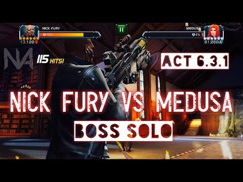 Nick Fury vs Act 6.3.1 Medusa Boss