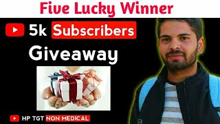 Giveaway //Five Lucky Winner // Random Selection Live