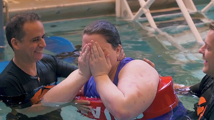Cheryl Tolbert getting Baptized