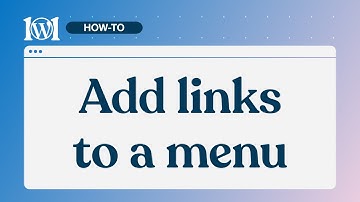 How to add links to a menu on WordPress.com