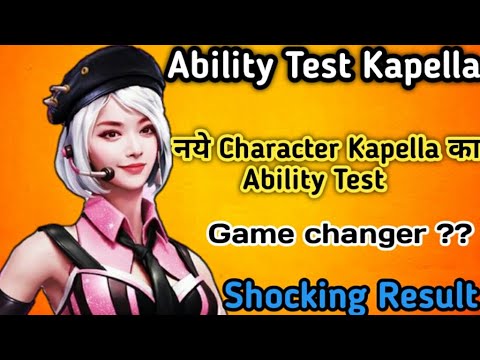 #Free Fire New Character Kapella Ability Test -Garena Free ...