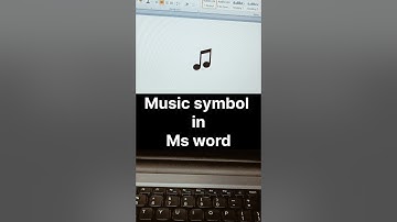 How to make music symbol in ms word 🎵🎵#music #symbols #shorts #video