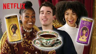 The Cast of Queen Charlotte: A Bridgerton Story Guess Each Other's Tea | Netflix