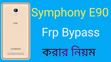 Symphony E90 Frp Bypass | Symphony E90 Frp Google Account Unlock |Symphony E90 FRP Bypass Without PC