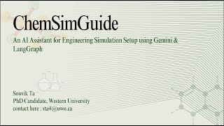 ChemSimGuide – Build Chemical Simulations with Conversational AI