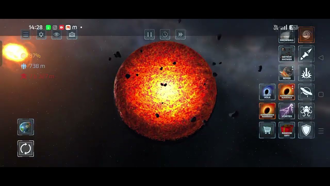 Solar mass game for amazing destroying for Earth