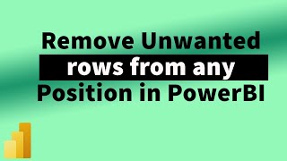 How to Remove rows in Between the dataset in PowerBI | MiTutorials