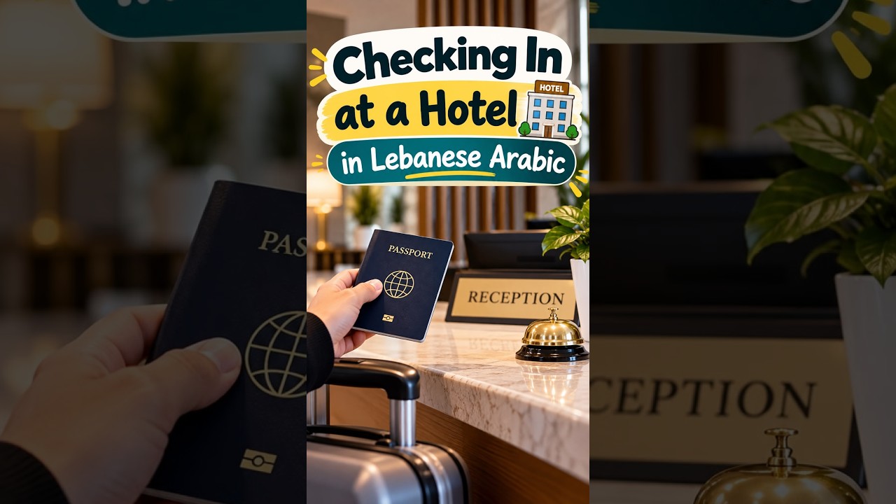 Checking Into a Hotel in Lebanese Arabic  | #shorts
