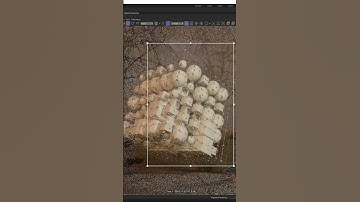 Digital 3D landscape with abstract cube using cloner objects. Forester / C4D / Redshift / Quixel