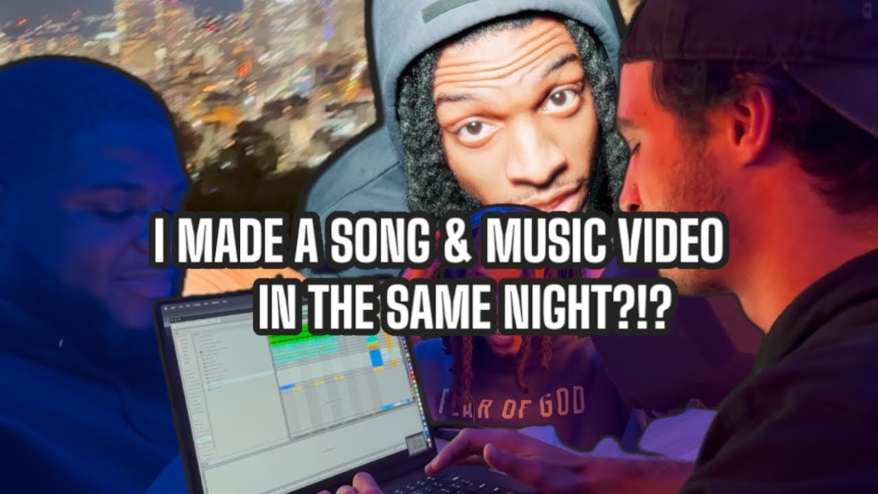 I MADE A SONG & MUSIC VIDEO IN THE SAME NIGHT?!?! - YouTube