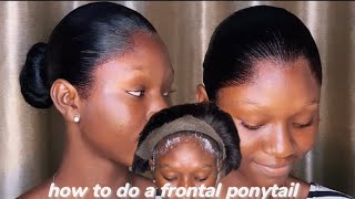 How to do a frontal ponytail