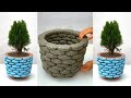 How To Make Bonsai Pots From Foam and Cement - Attractive Ideas From Cement At Home