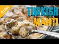 Homemade turkish mant recipe with garlic yoghurt and chili butter 