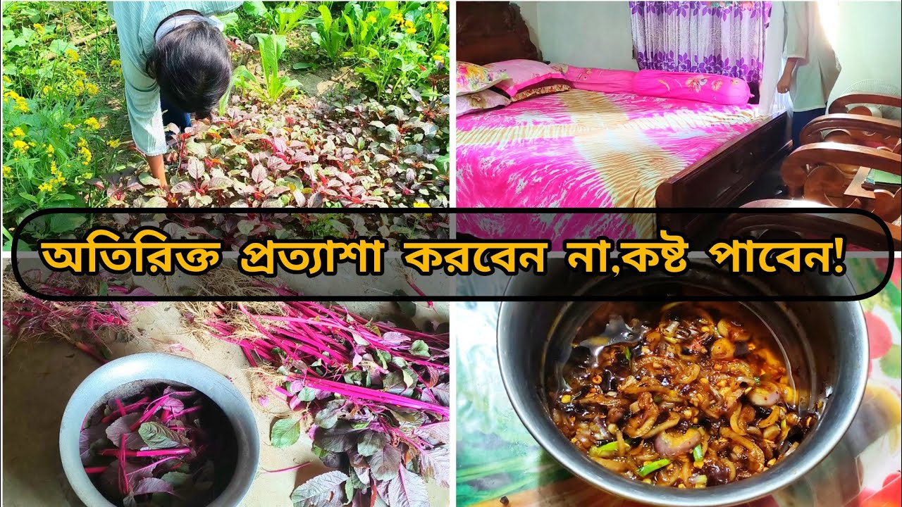 জমির টাটকা শাক সবজি দিয়ে পেট ভরে ভাত খেলাম, মজাদার মরিচ ভর্তা।