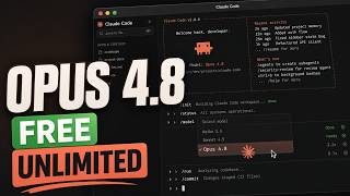 Claude Opus 4.8 Free 2026 - Claude Code Tutorial Unlimited AI Coding (No Limits)