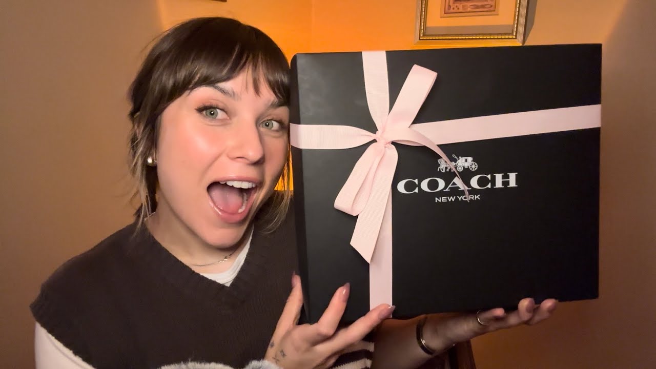 ASMR | Coach bag unboxing 😍 ✨ my dream bag (very excited lol)