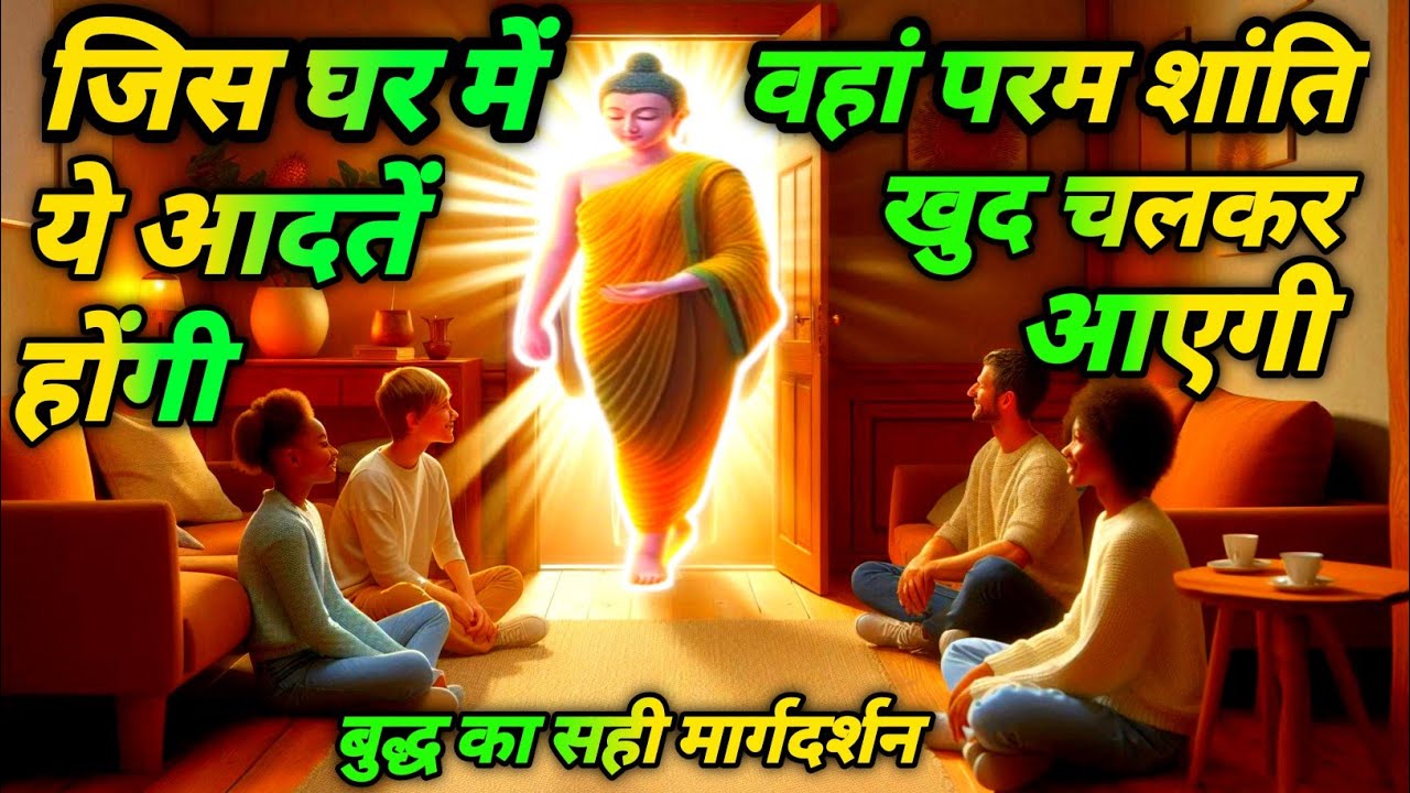 जिस घर में ये आदतें होंगी वहां परम शांति खुद चलकर आएगी l बुद्ध का सही मार्गदर्शन #buddhavichardhara 