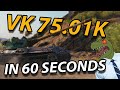 Le vk 7501k en moins de 60 secondes  revue shorts