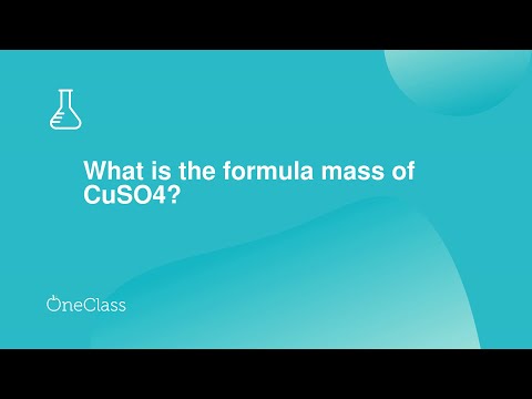 Video: Qual è la formula per CuSO4?