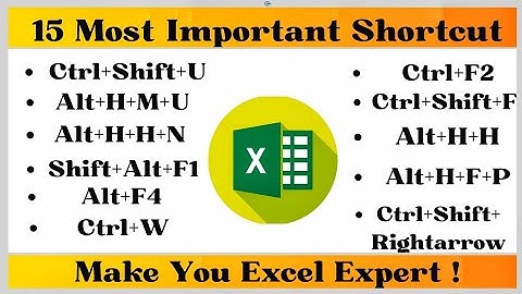 15 Powerful Shortcut Keys || Most Useful Excel Shortcuts Will Definitely Make you Excel Expert