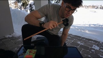 I regret filming this outside. 🥶 (-14°C/7°F ASMR)