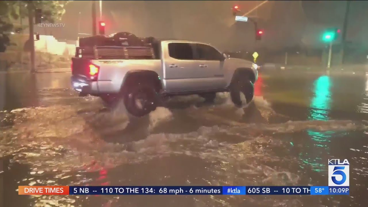 SoCal braces for more rain; evacuation warnings issued - YouTube