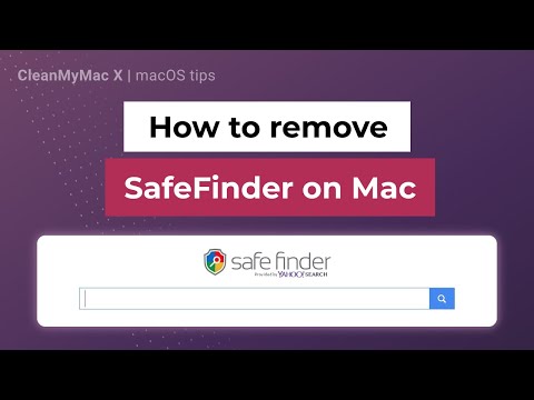 How to remove SafeFinder (redirect virus) on Mac