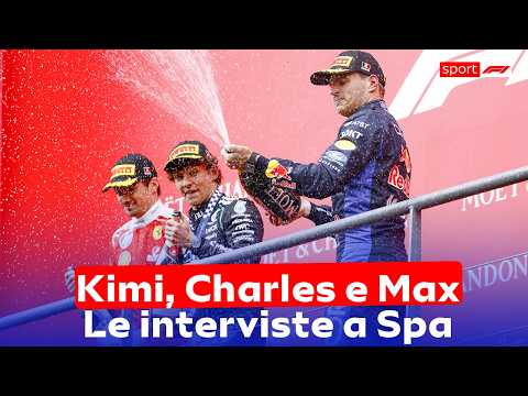 Video F1, Antonelli, Leclerc e Verstappen: le interviste dei piloti a podio al GP del Belgio