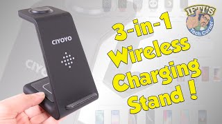 Ciyoyo 3 In 1 Wireless Charging Stand For Apple Iphone Watch Airpods Review Youtube<script async src=