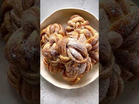 Beautifully Braided Cinnamon Buns #recipe #cinnamonrolls #pastry