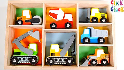 Let's Have Fun with Construction Toy Vehicles | Toy Puzzles for Toddlers