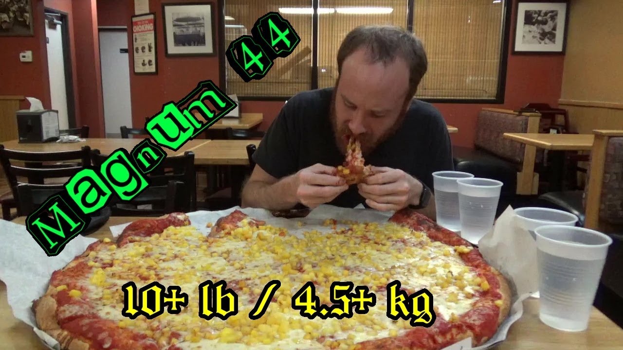 Magnum 44 Pizza Challenge ChickNPizza Works Man vs Food YouTube
