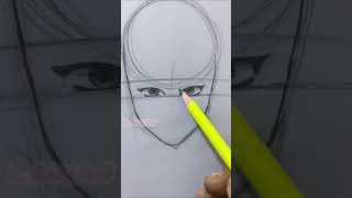 طريقة رسم الوجة💗🫶🏻/Face drawing method🫶🏻💗