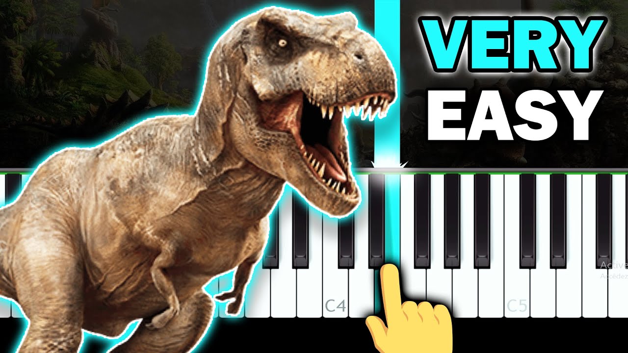 Jurassic Parc End Credits Very Easy Piano Tutorial