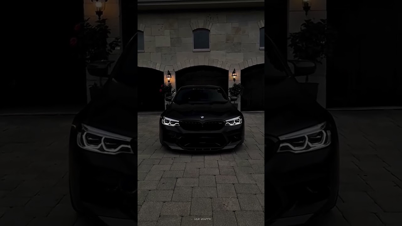 BMW M4 black car edit
