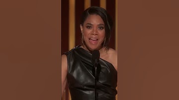 Regina Hall accepts Kevin Costner’s Best Actor award for Yellowstone | #GoldenGlobes #Shorts