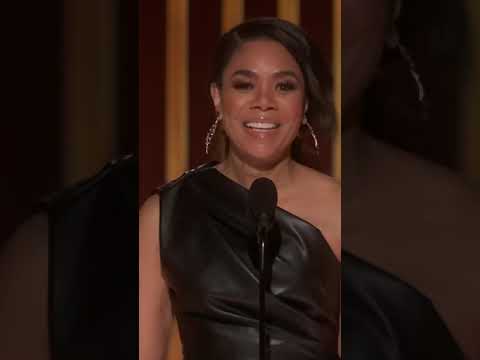 Regina Hall Accepts Kevin Costners Best Actor Award For Yellowstone | Goldenglobes Shorts