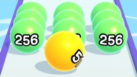 Ball Run 2048 - Gameplay Walkthrough Part 1 Tutorial Levels 1-18 (iOS, Android
