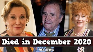 Celebrities Who Died in December 2020, 4th Week