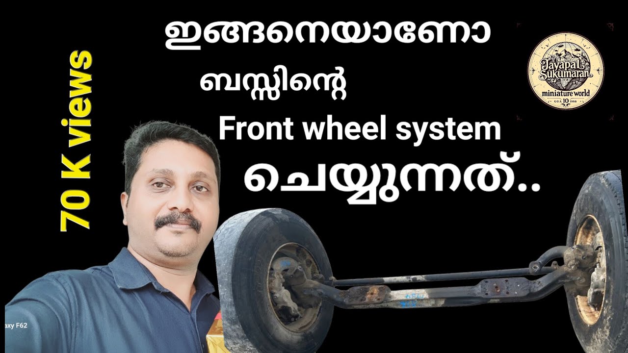 Miniature model making- Front wheel system in miniature model buses