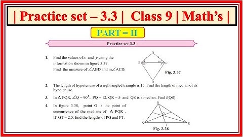 Practice set 3.3 class 9 maths part 2 | Chapter 3 Triangles | Maharashtra state board #class9th